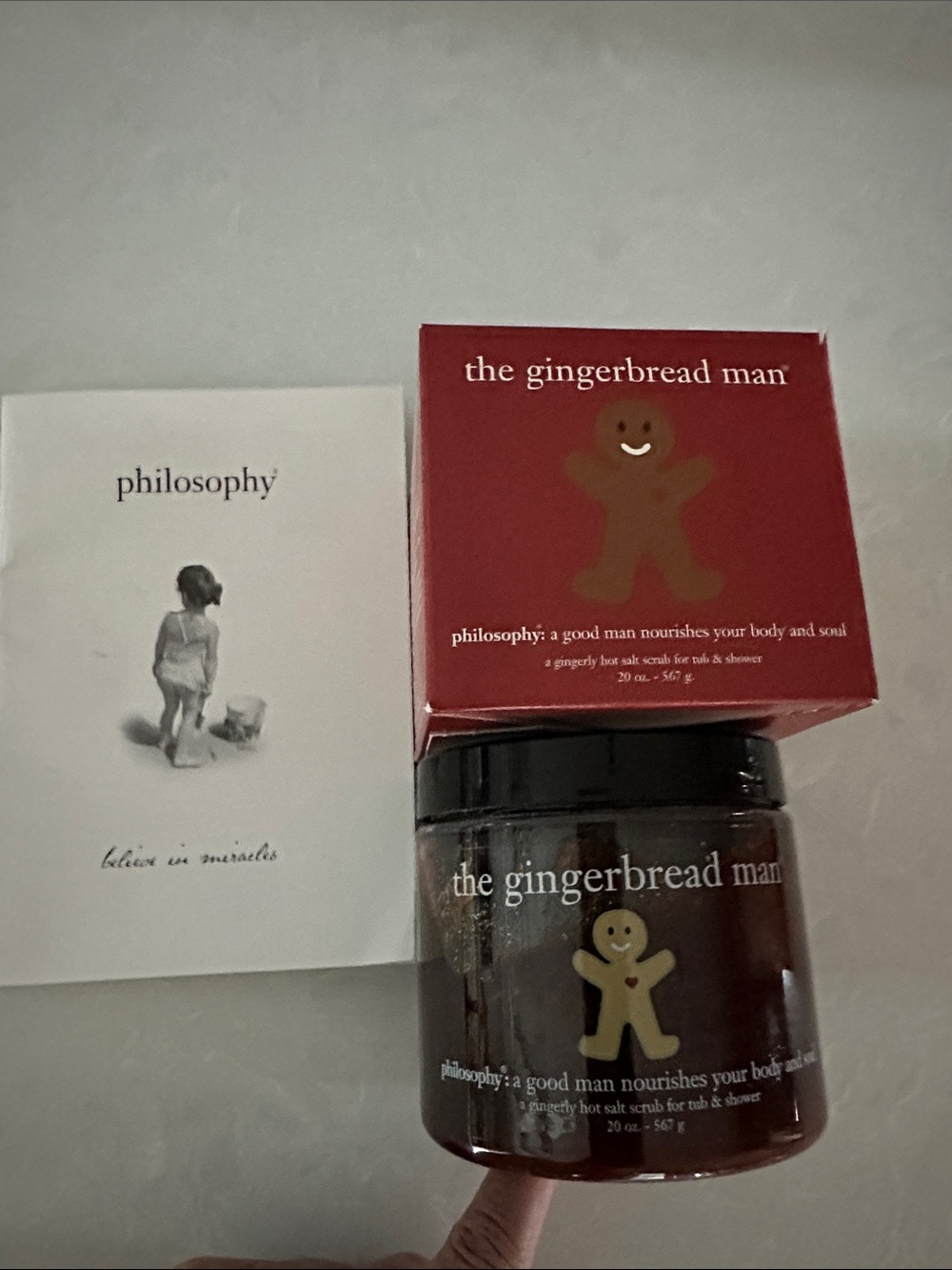 Philosophy The Gingerbread Man Hot Salt Body Scrub For Tub & Shower 20oz